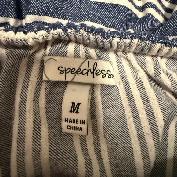 Speechless Striped Blue and White Dress - Picture 2 of 5
